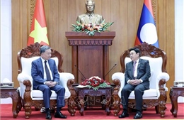 Chủ tịch nước Tô Lâm hội kiến Chủ tịch Quốc hội Lào