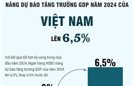 HSBC nâng dự báo tăng trưởng GDP Việt Nam lên 6,5%