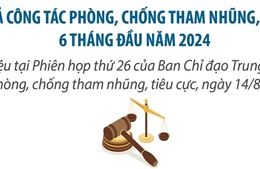 Kết quả công tác phòng, chống tham nhũng, tiêu cực 6 tháng đầu năm 2024