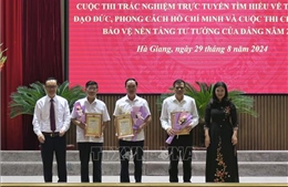 Trao giải Cuộc thi tìm hiểu về tư tưởng, đạo đức, phong cách Hồ Chí Minh