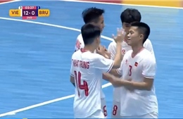 Futsal Việt Nam đánh bại Brunei với tỷ số 14-0