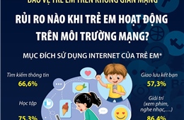 Rủi ro nào khi trẻ em hoạt động trên môi trường mạng?