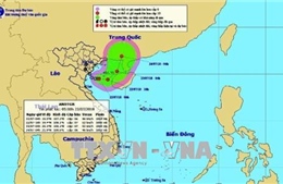 Áp thấp nhiệt đới khả năng mạnh thêm, cách bờ biển Nam Định, Thanh Hoá 140 km