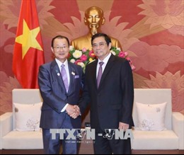 Đồng chí Phạm Minh Chính tiếp Phó Chủ tịch Liên minh Nghị sĩ hữu nghị Nhật-Việt