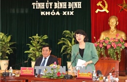 Phó Chủ tịch nước Đặng Thị Ngọc Thịnh làm việc tại tỉnh Bình Định