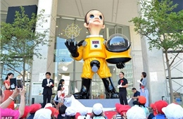 Nhật Bản dỡ bức tượng &#39;Em bé Mặt trời&#39; gây tranh cãi tại Fukushima