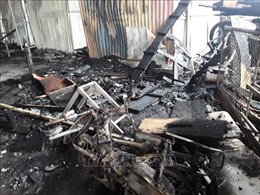 Hỏa hoạn thiêu rụi khu nhà xưởng tại thành phố Hạ Long
