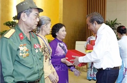 Phó Thủ tướng Trương Hòa Bình tiếp Đoàn đại biểu người có công tỉnh Đồng Tháp
