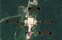 38 North: Không có hoạt động tháo dỡ mới tại bãi thử tên lửa của Triều Tiên