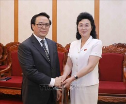 Trưởng Ban Đối ngoại Trung ương tiếp Đoàn đại biểu Hội Phụ nữ XHCN Triều Tiên