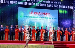 Khai mạc Hội chợ Nông nghiệp Quốc tế Đồng bằng Bắc Bộ 2018