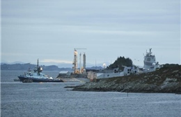 Tàu chở dầu va chạm với tàu chiến tại Na Uy, 7 người bị thương