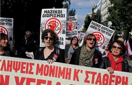 Đình công lớn đòi tăng lương tại Hy Lạp