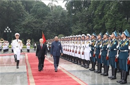 Tổng Bí thư, Chủ tịch nước Nguyễn Phú Trọng chủ trì Lễ đón Tổng thống Ấn Độ
