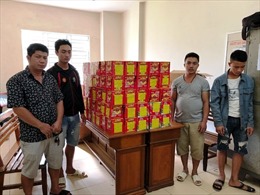 Hà Tĩnh: Bắt giữ 5 đối tượng mua bán 340kg pháo nổ 