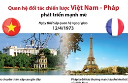 Quan hệ đối tác chiến lược Việt Nam - Pháp phát triển mạnh mẽ