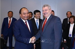 Thủ tướng Nguyễn Xuân Phúc tiếp Chủ tịch Đảng Séc-Morava