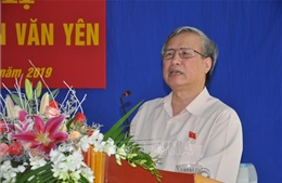 Thường trực Ban Bí thư Trần Quốc Vượng tiếp xúc cử tri huyện Văn Yên - Yên Bái