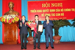 Trưởng ban Tổ chức Trung ương Phạm Minh Chính làm việc với Ban Thường vụ Tỉnh ủy Hà Giang