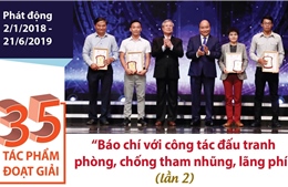 35 tác phẩm đoạt giải &#39;Báo chí với công tác đấu tranh phòng, chống tham nhũng, lãng phí&#39;