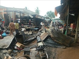 Hỏa hoạn thiêu rụi chợ biên giới Hòa Bình, Tây Ninh