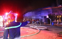 Cháy 3.000 m2 nhà xưởng của công ty đệm mút gây thiệt hại 30 tỷ đồng