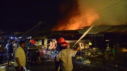 Vụ cháy 29 ki ốt tại chợ Bình Long gây thiệt hại gần 3 tỷ đồng