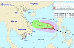 Bão số 8 giật tăng lên cấp 15, biển động dữ dội