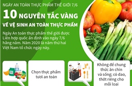 10 nguyên tắc vàng về vệ sinh an toàn thực phẩm