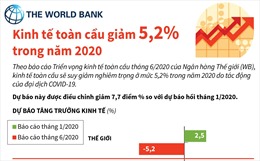 WB: Kinh tế toàn cầu giảm 5,2% trong năm 2020