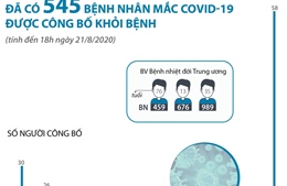 Đã có 545 bệnh nhân mắc COVID-19 được công bố khỏi bệnh