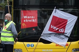 Hệ thống giao thông công cộng ở Đức gần như tê liệt do đình công