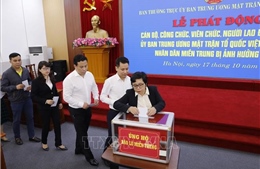 Ủy ban Trung ương MTTQ Việt Nam phân bổ 20 tỷ đồng hỗ trợ đồng bào miền Trung