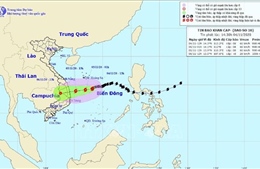 Ngày 5/11, bão số 10 có khả năng đi vào đất liền từ Quảng Ngãi - Khánh Hòa
