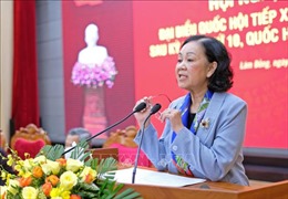 Trưởng ban Dân vận Trung ương tiếp xúc cử tri tại Lâm Đồng