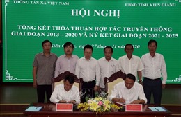 Tăng cường hợp tác truyền thông giữa TTXVN và tỉnh Kiên Giang 