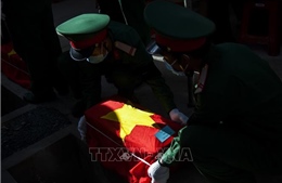 Truy điệu, an táng 262 hài cốt liệt sĩ Việt Nam hy sinh trên chiến trường Campuchia