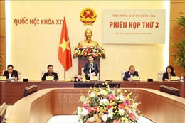 Chủ tịch Quốc hội chủ trì Phiên họp thứ ba Hội đồng Bầu cử quốc gia