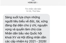 Hơn 900 triệu tin nhắn tuyên truyền bầu cử được gửi đến thuê bao di động