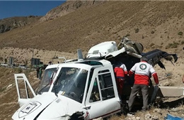 Rơi trực thăng chở các hòm phiếu ở Iran, nhiều người thương vong