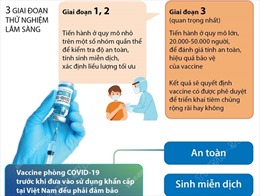 Vaccine COVID-19 được cấp phép sử dụng khẩn cấp đều qua 3 giai đoạn thử nghiệm lâm sàng