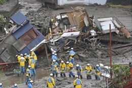 Nhật Bản tiếp tục tìm kiếm 20 người còn mất tích trong vụ lở đất