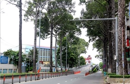 TP Hồ Chí Minh: Lượng phương tiện lưu thông giảm 85% trong sáng 23/8