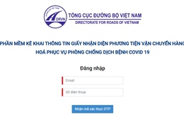 Đổi địa chỉ trang web tiếp nhận đăng ký cấp mã &#39;luồng xanh&#39; vận tải