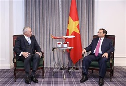 Thủ tướng Phạm Minh Chính tiếp một số doanh nghiệp, tập đoàn lớn của Pháp