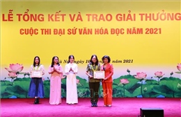 Trao gần 300 giải thưởng trong Cuộc thi Đại sứ Văn hóa đọc năm 2021