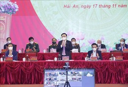 Chủ tịch Quốc hội Vương Đình Huệ tiếp xúc cử tri quận Hải An, thành phố Hải Phòng