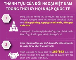Thành tựu của đối ngoại Việt Nam trong thời kỳ hội nhập quốc tế