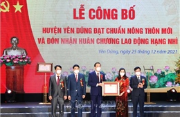 Bắc Giang: Lễ công bố huyện Yên Dũng đạt chuẩn nông thôn mới