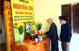 Nghệ An: Người dân quê hương thương tiếc nguyên Phó Thủ tướng Nguyễn Côn